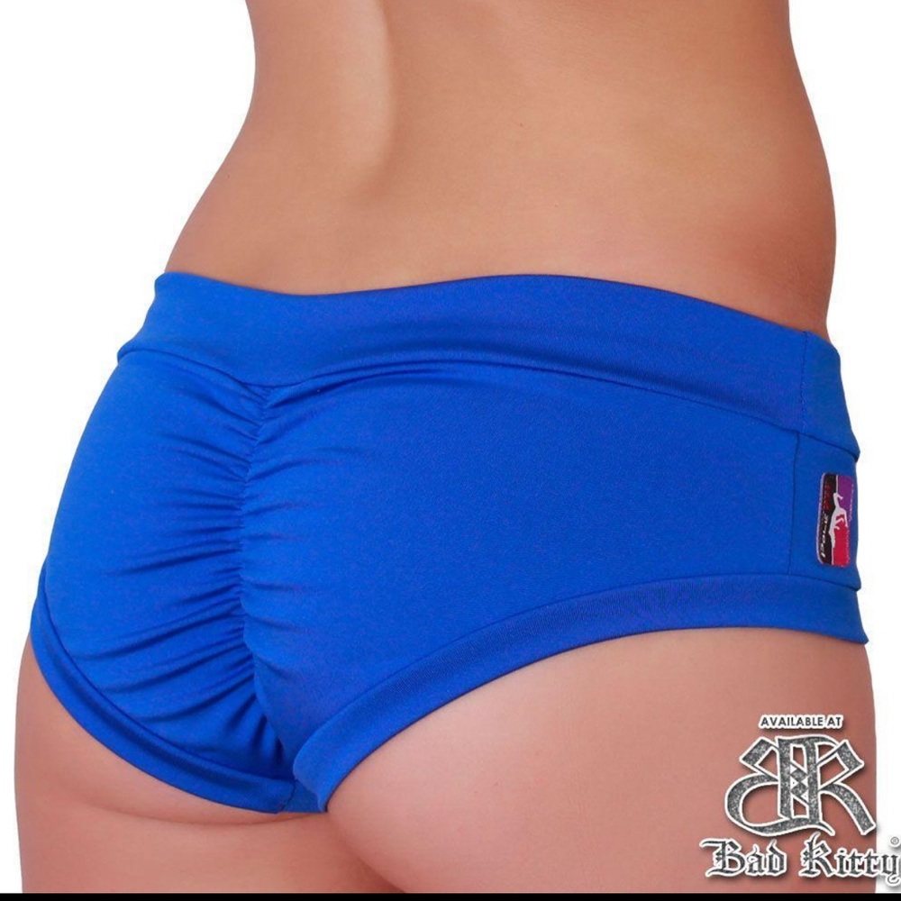 Pole fit blue Brazilian bottoms s